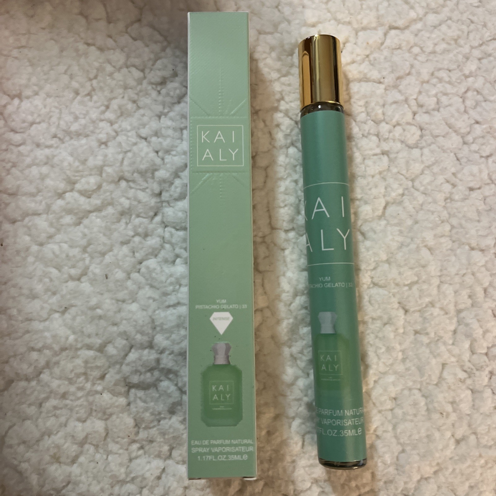 Kaialy KAI ALY Yum Pistachio Gelato Eau de Parfum 35 mL. Unisex**Made in UAE** Kaialy KAI ALY Yum Pistachio Gelato Eau de Parfum 35 mL. Unisex**Made in UAE**