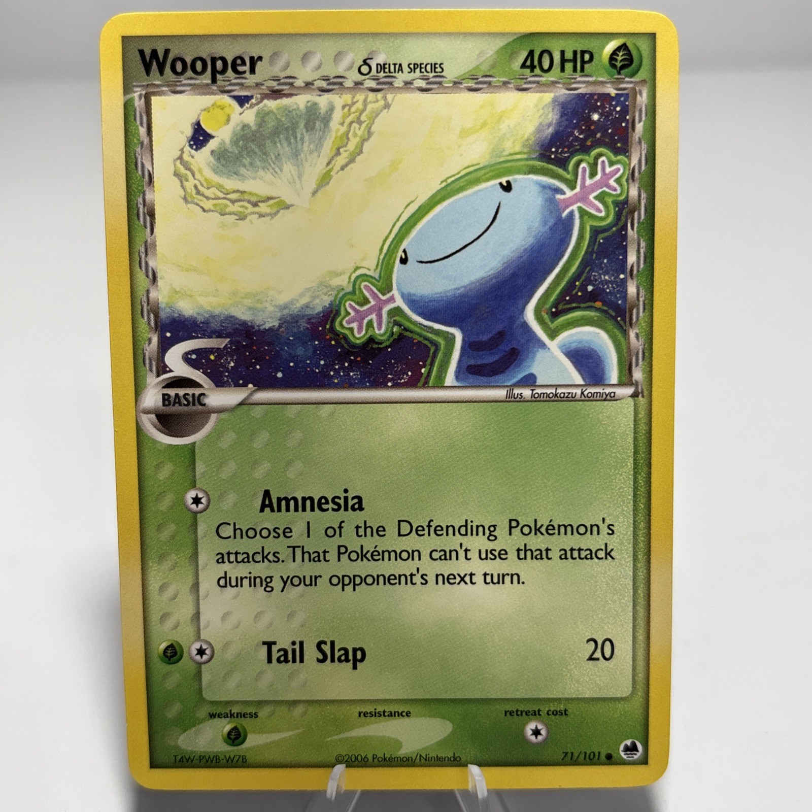Wooper (Delta Species) 71/101 Pokemon ex Dragon Frontiers Common Regular Wooper (Delta Species) 71/101 Pokemon ex Dragon Frontiers Common Regular