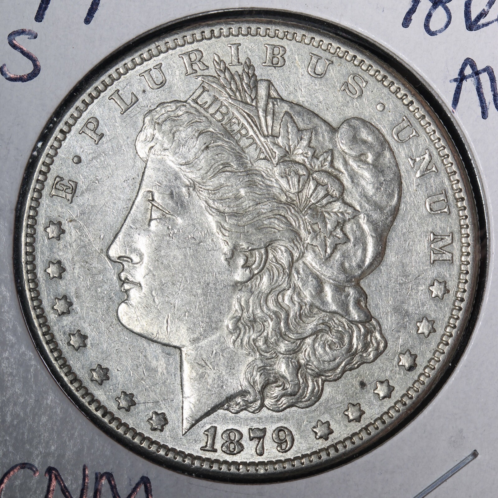 1879-S 78 REV Morgan Silver Dollar CHOICE AU E351 KCNM 1879-S 78 REV Morgan Silver Dollar CHOICE AU E351 KCNM