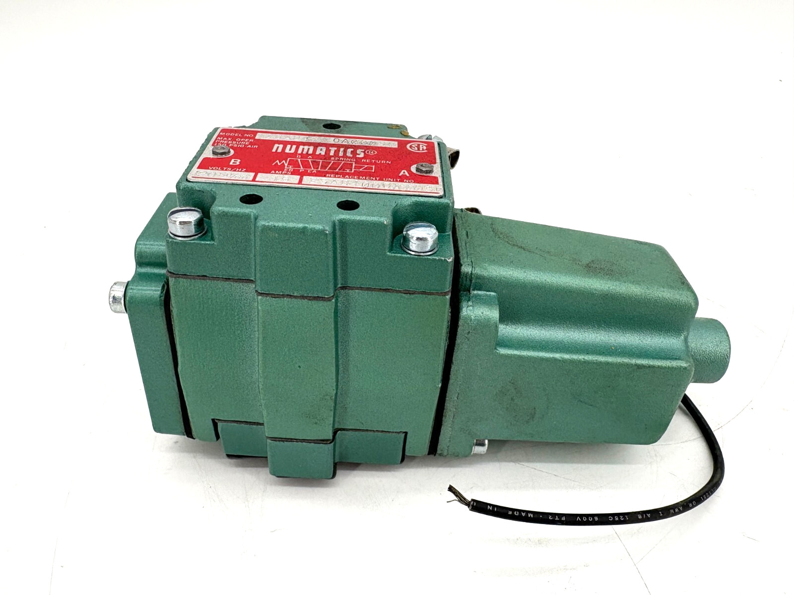 New Numatics 12SAD4-0A00030 Solenoid Valve 120V 12SAD400OA00030 - No Box New Numatics 12SAD4-0A00030 Solenoid Valve 120V 12SAD400OA00030 - No Box