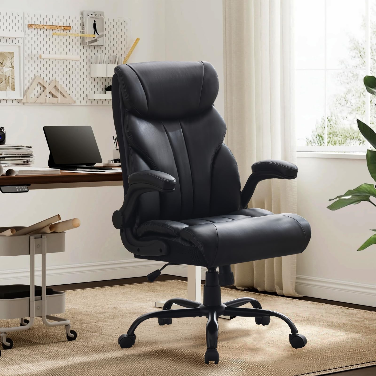 500lbs Big and Tall Office Chair with Footrest Wide Ergonomic Computer Chair 500lbs Big and Tall Office Chair with Footrest Wide Ergonomic Computer Chair