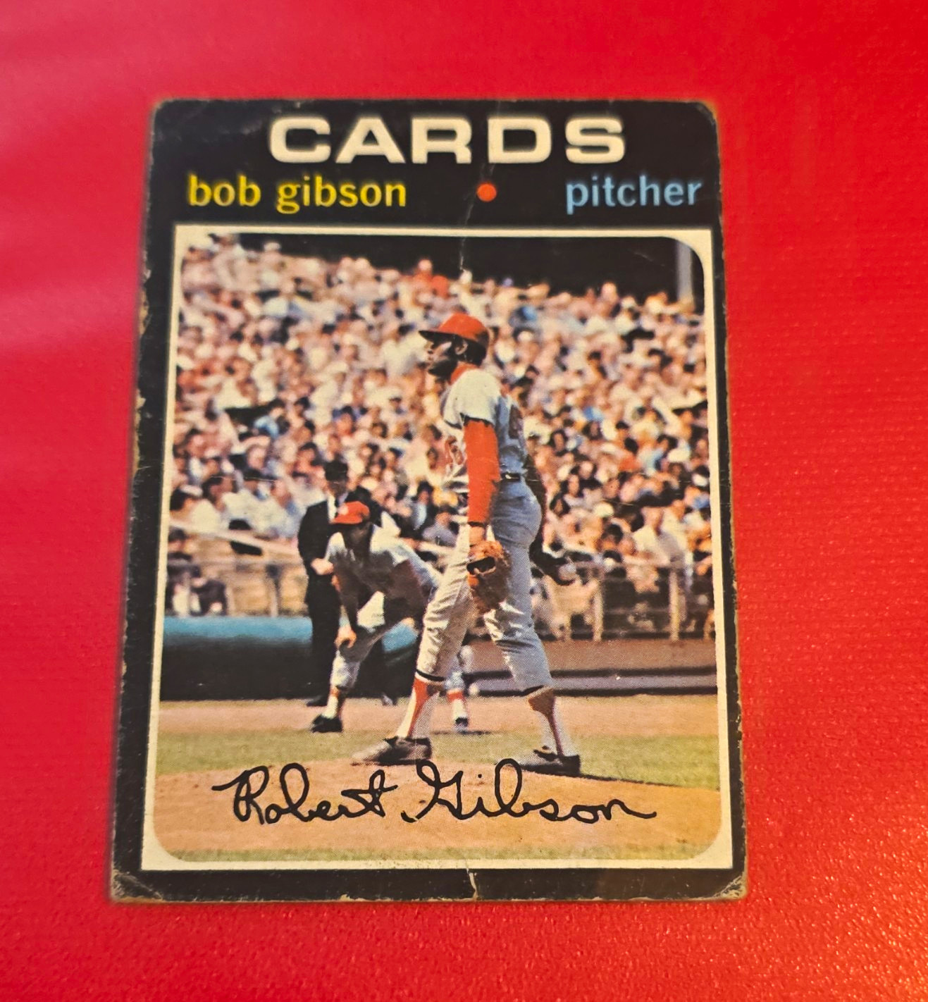 Topps 1971 Topps Bob Gibson #6 Base Set St. Louis Cardinals MLB Topps 1971 Topps Bob Gibson #6 Base Set St. Louis Cardinals MLB
