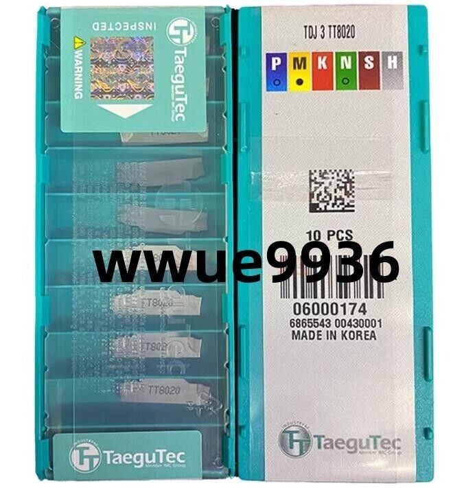 Taegutec TDJ 3 TT8020 3mm CNC grooving blade carbide inserts 10Pcs