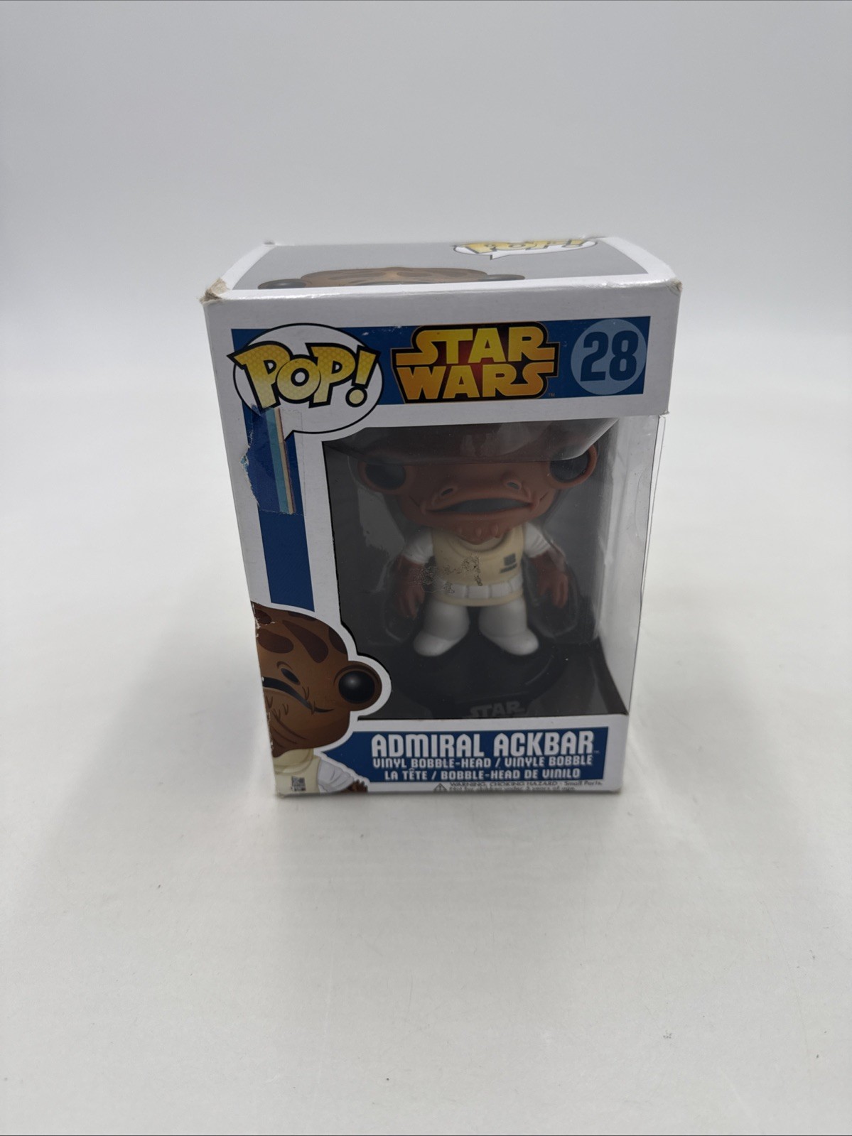 Funko Pop Star Wars: Admiral Ackbar #28 Collectible Figure BOX DAMAGE Funko Pop Star Wars: Admiral Ackbar #28 Collectible Figure BOX DAMAGE