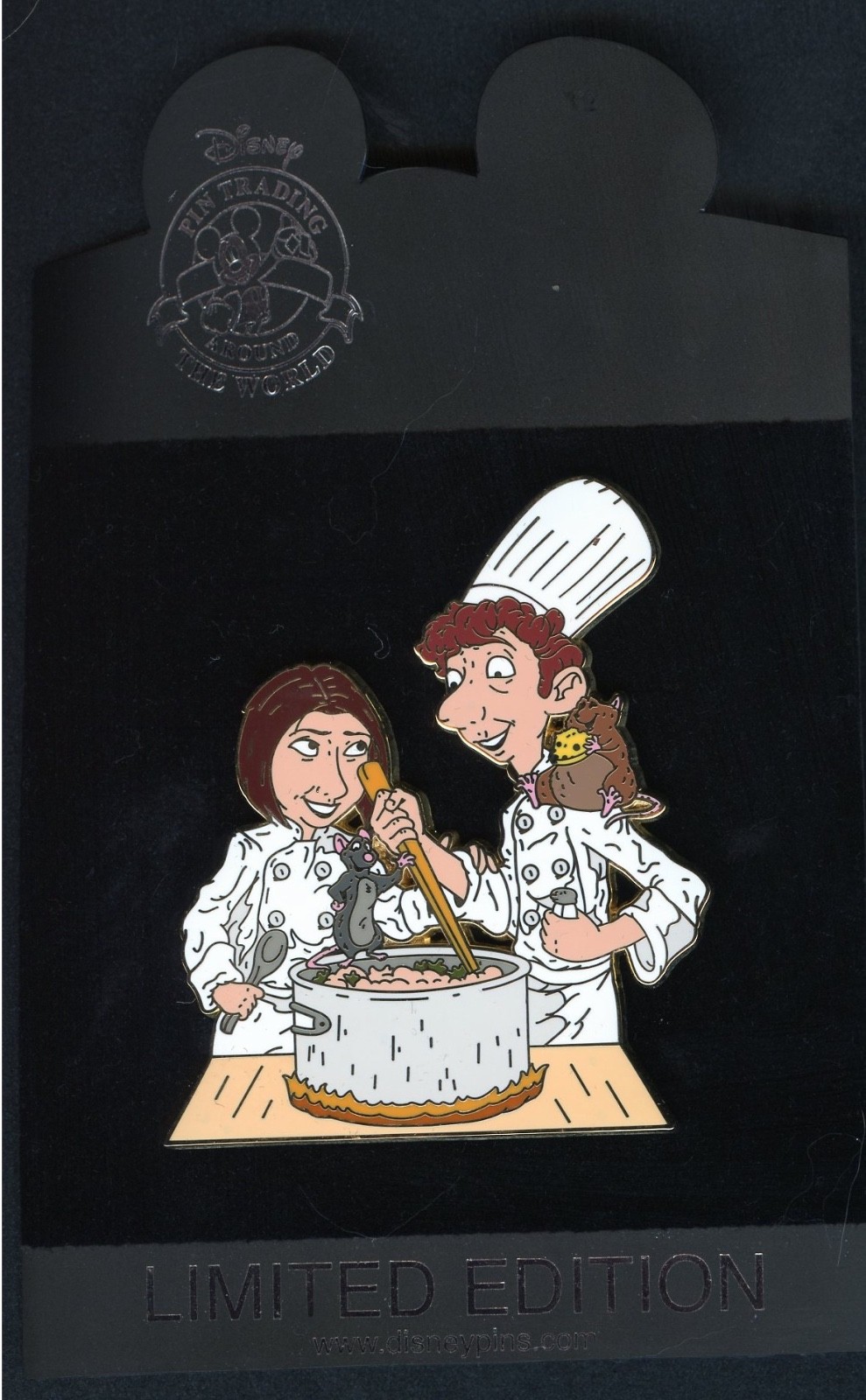 Disney Shopping Linguini Colette Remy Emilie Cooking Ratatouille LE 500 Pin