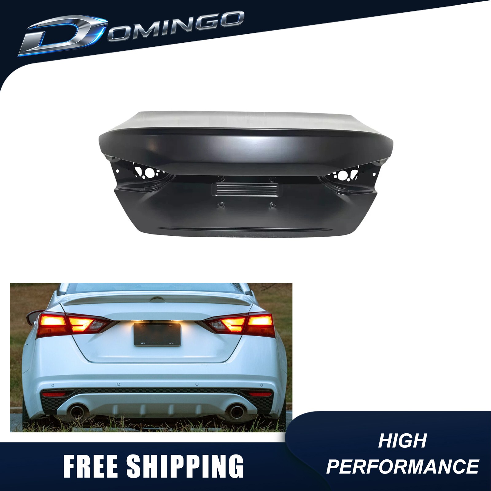 Fits 2019-2025 Nissan Altima W/ Camera Hole Rear Trunk Lid Shell Panel Assembly Fits 2019-2025 Nissan Altima W/ Camera Hole Rear Trunk Lid Shell Panel Assembly
