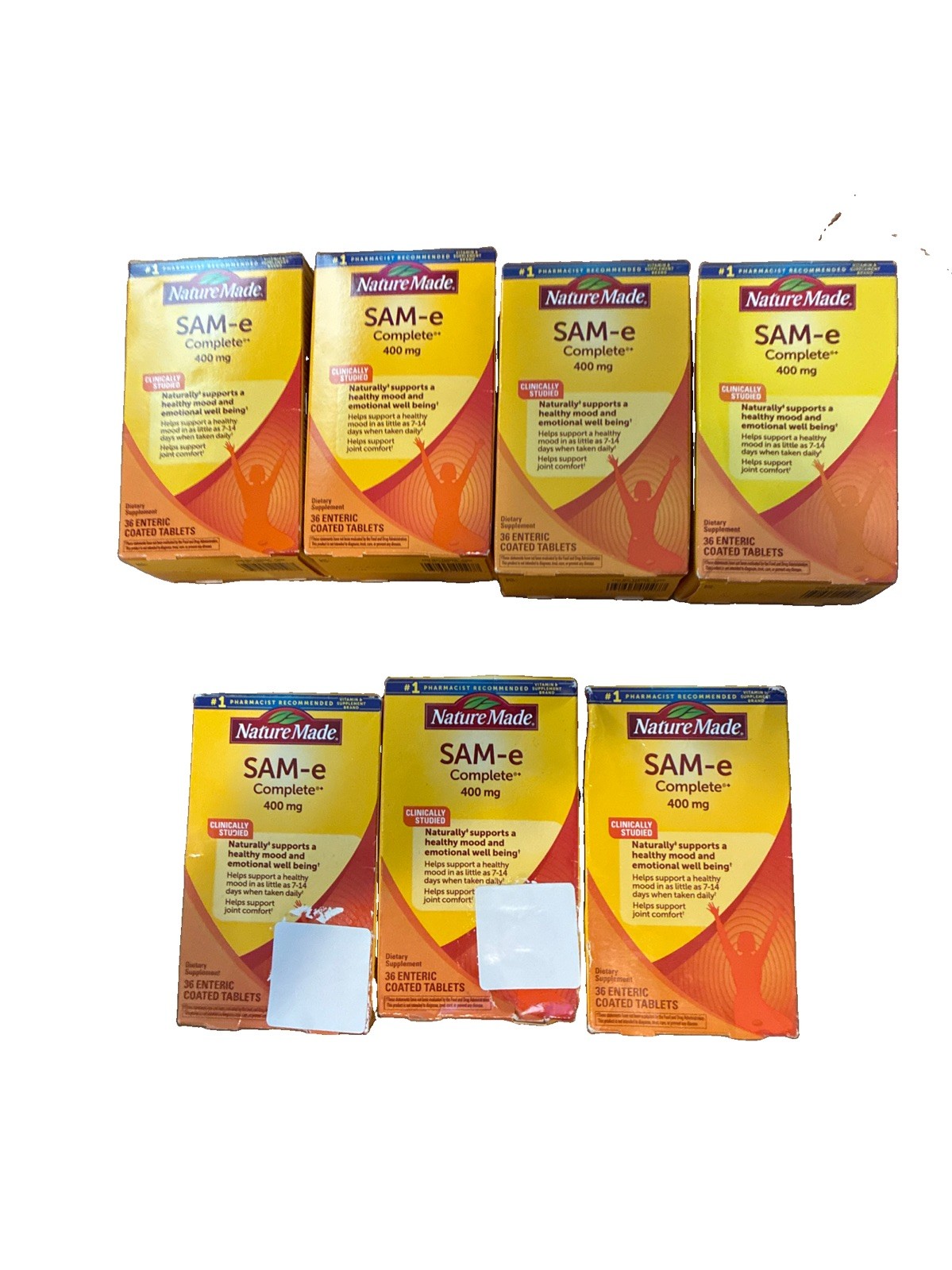 (Lot Of 7 )Nature Made Sam-e Complete 400 mg 5 @ 36 Tabs See Details (Lot Of 7 )Nature Made Sam-e Complete 400 mg 5 @ 36 Tabs See Details