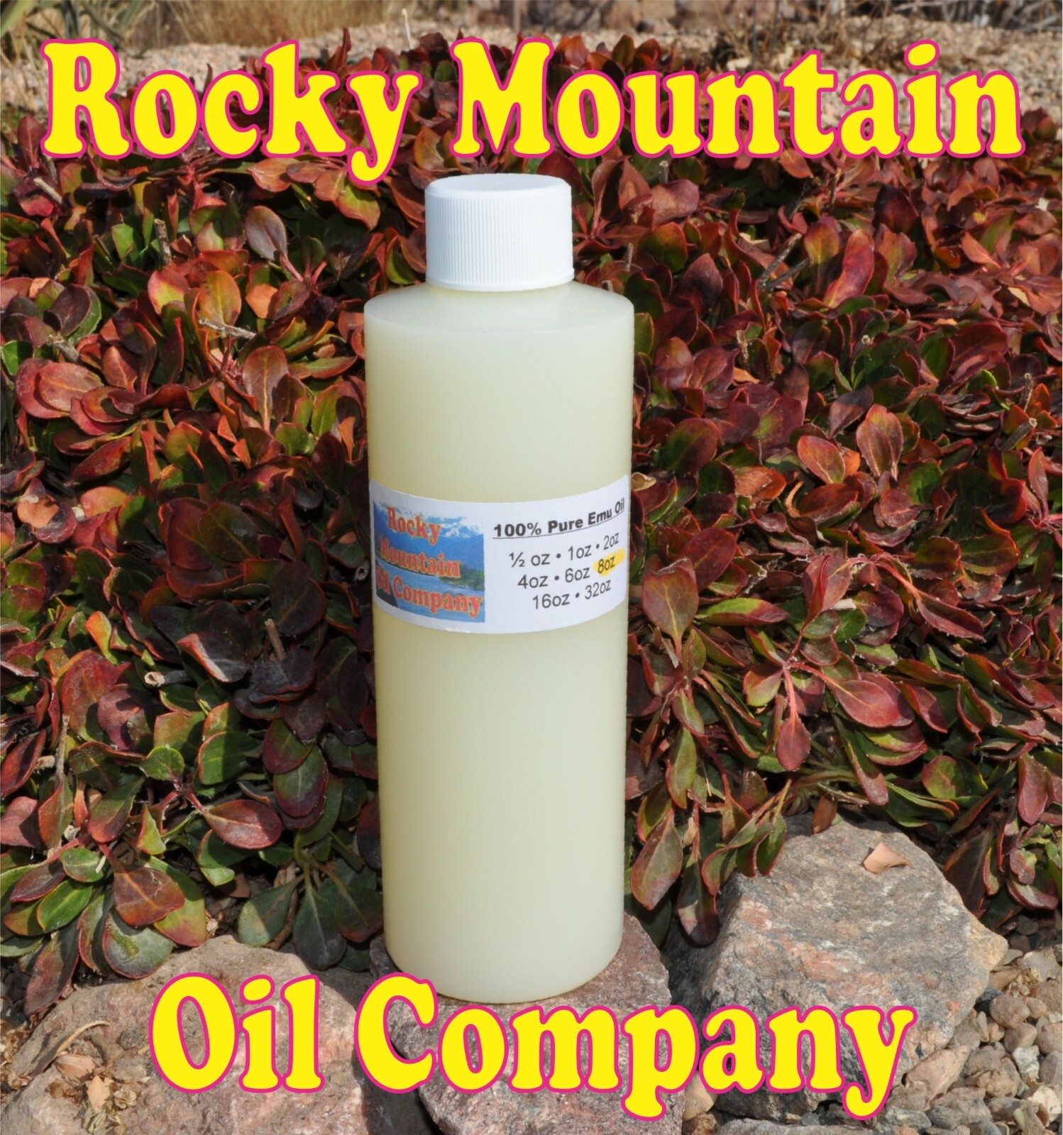 PURE ORGANIC AUSTRALIAN EMU CREAMY OIL TRIPLE REFINED 1 2 4 6 8 16 32 oz