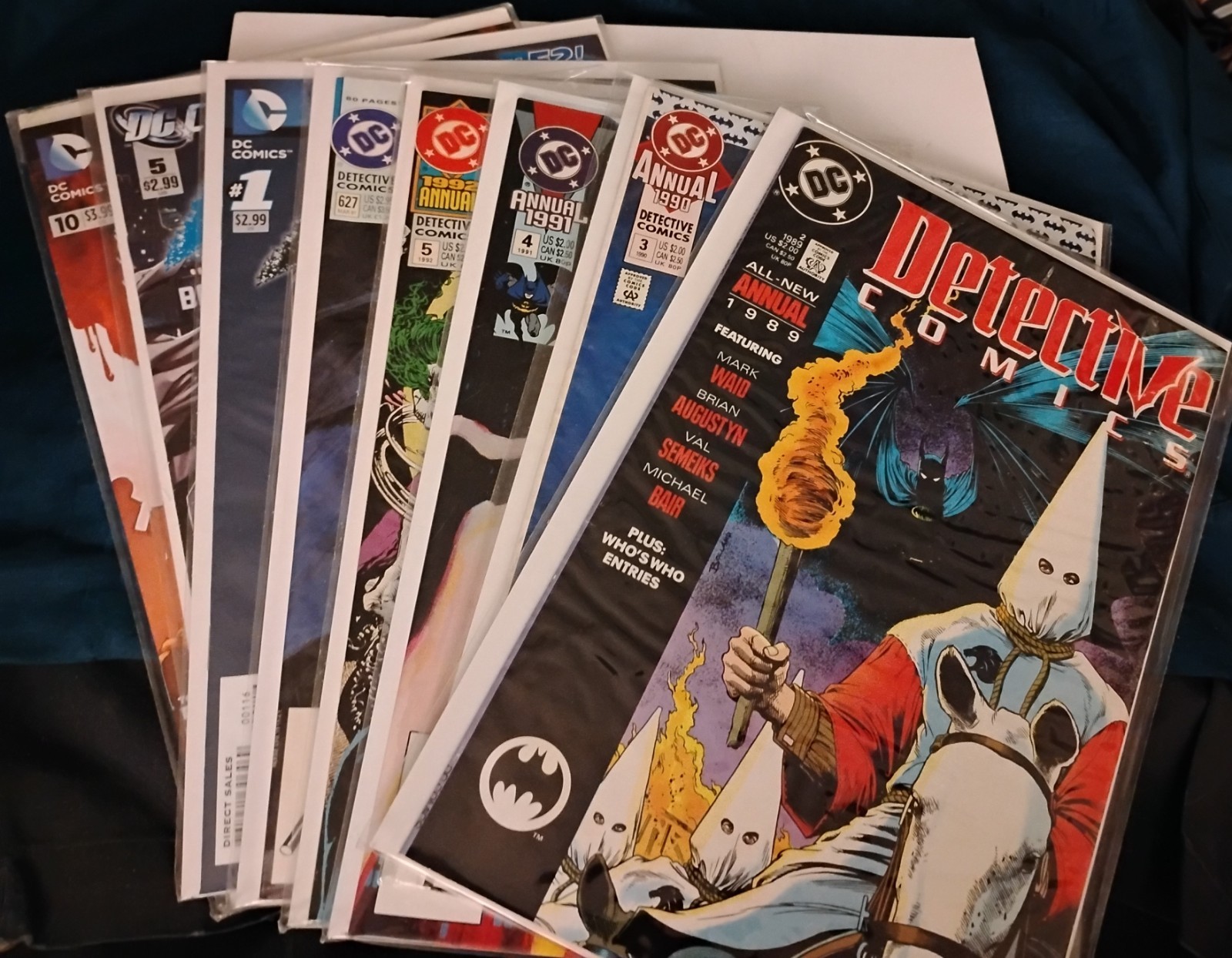 DETECTIVE COMICS Lot Of 8 Annuals Anniversay Issues & 1 Variant High Grade NM