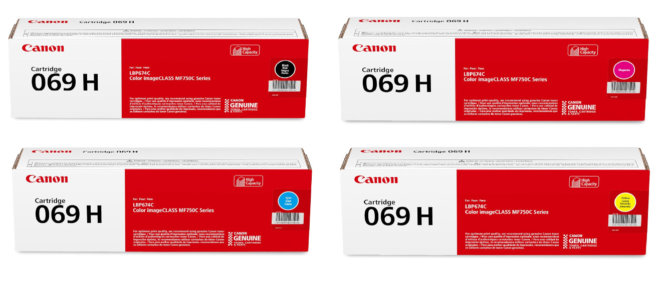 ✅ Canon 069H High Yield Toner Set Premium CMYK -  Business and Office Printing