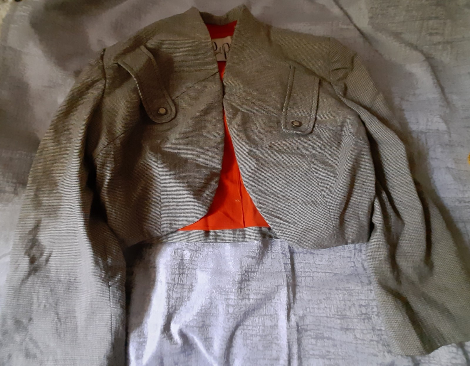 Vtg 1950s Paul Parnes bolero style cropped sport jacket