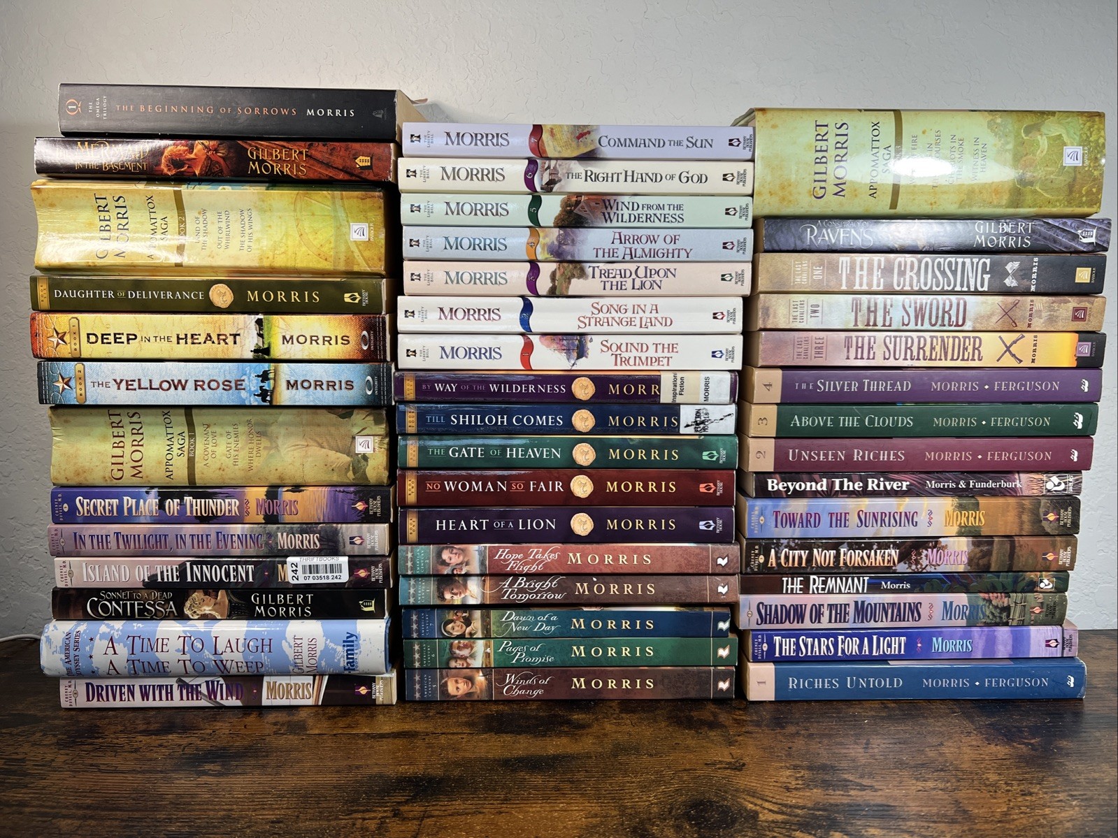 Gilbert Morris Book HUGE Lot of 45 HC & Paperbacks Multiple Literary Sets Series