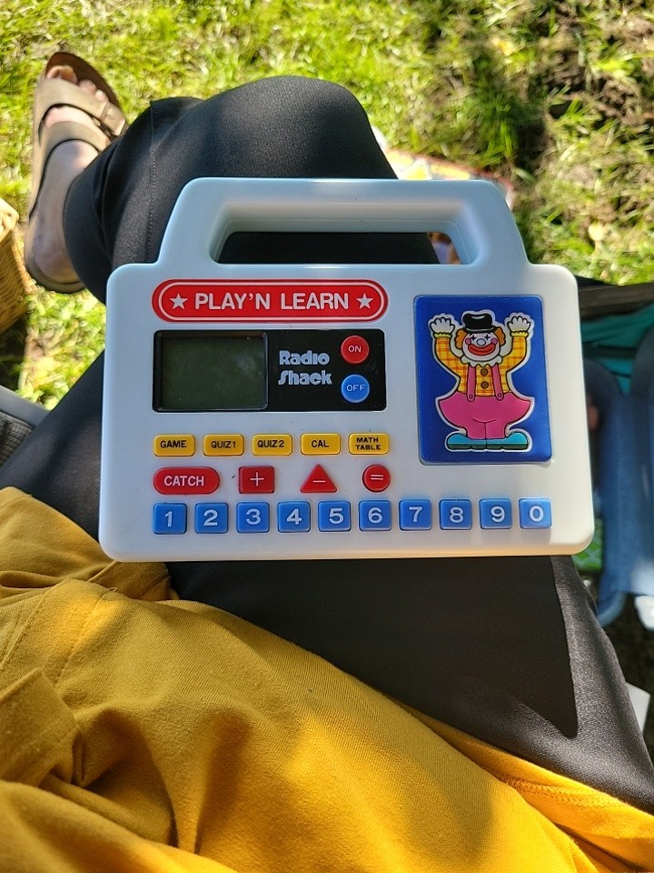 Vtg 1988 Radio Shack Math Tutor Toy Play N Learn Clown Calculator Tested Works
