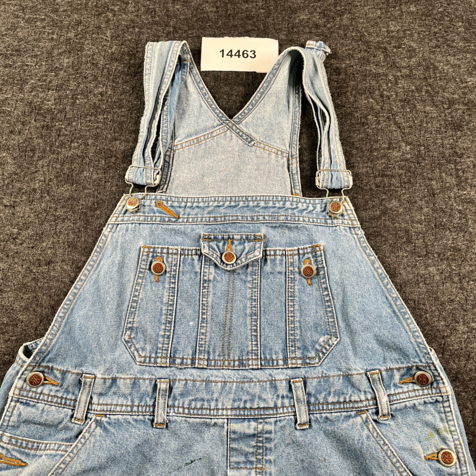 VTG Bill Blass Carpenter Bibs Overalls Mens LARGE Blue Denim Cotton  Workwear
