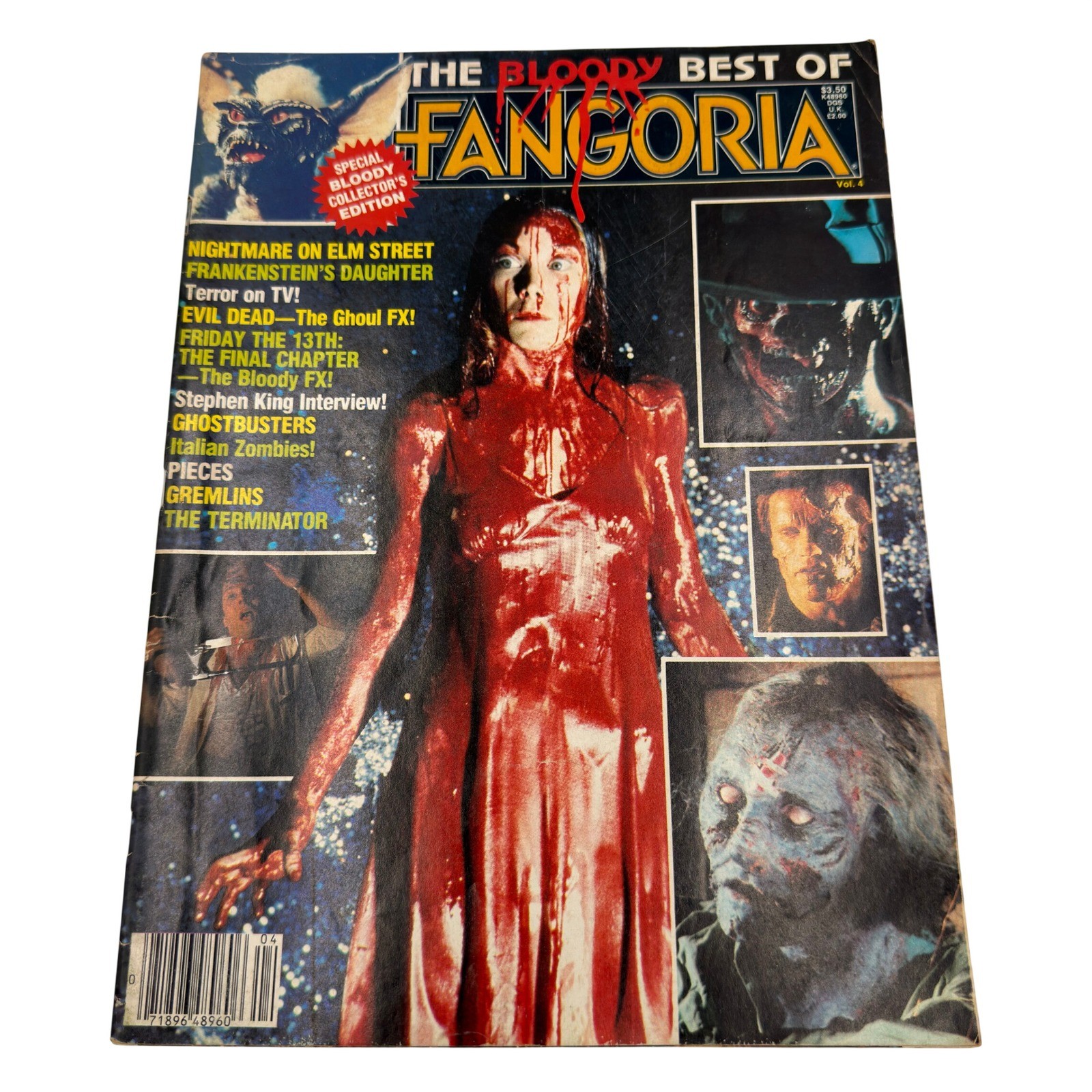 The Bloody Best of Fangoria Vol 4 1985 Horror Magazine Nightmare Elm St Gremlins