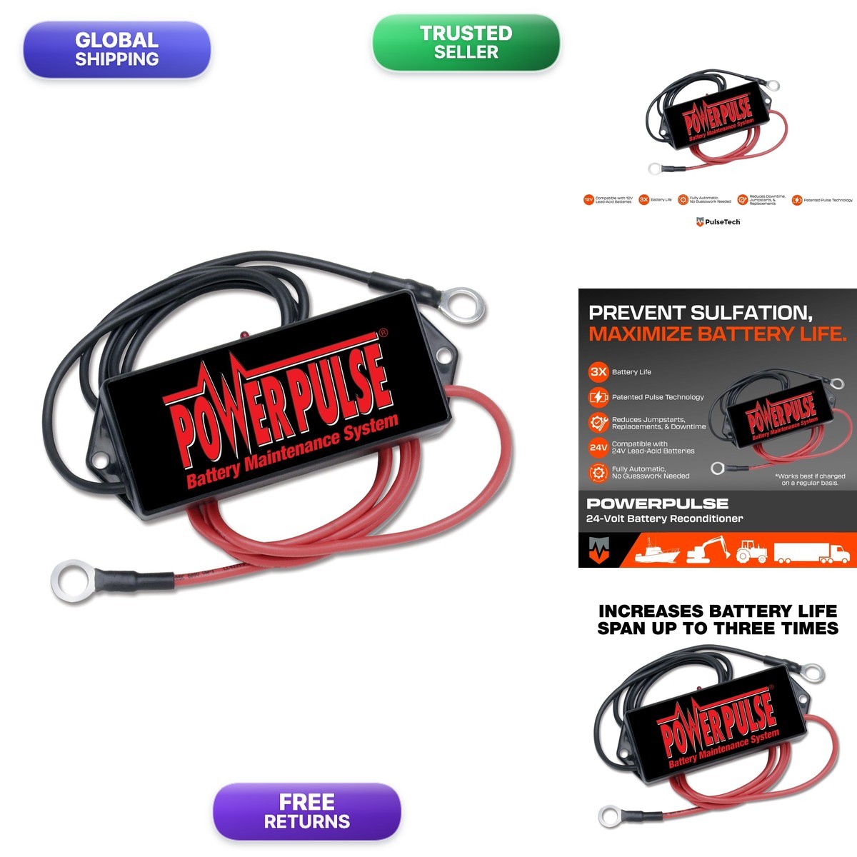 PulseTech PowerPulse PP-24-L 24V Battery Maintenance System PulseTech PowerPulse PP-24-L 24V Battery Maintenance System