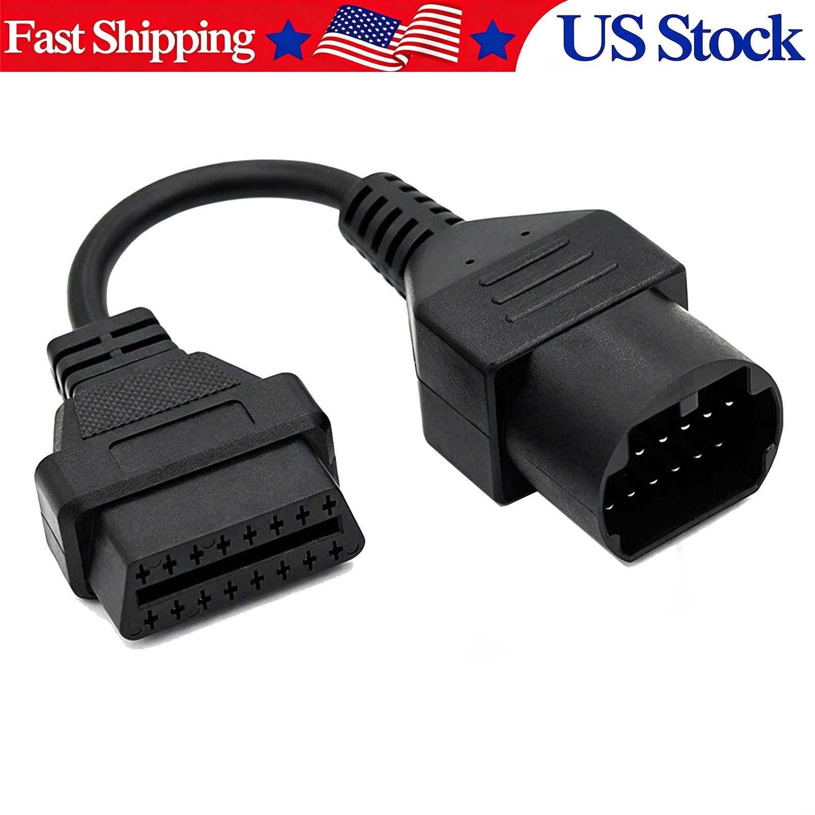 OBD1 to OBD2 Adapter Cable for Mazda Vehicles OBD2 16Pin to OBD1 17Pin OBDII
