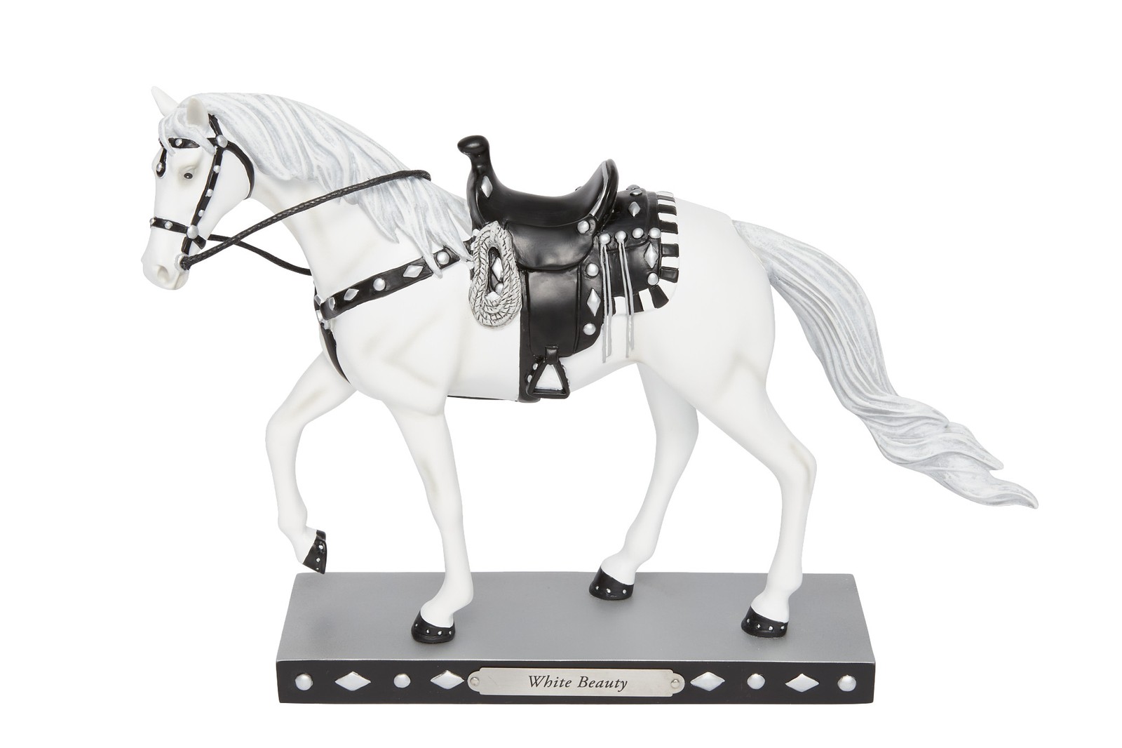 Enesco the Trail of Painted Ponies White Beauty Horse Figurine 2.5 Inch Enesco the Trail of Painted Ponies White Beauty Horse Figurine 2.5 Inch