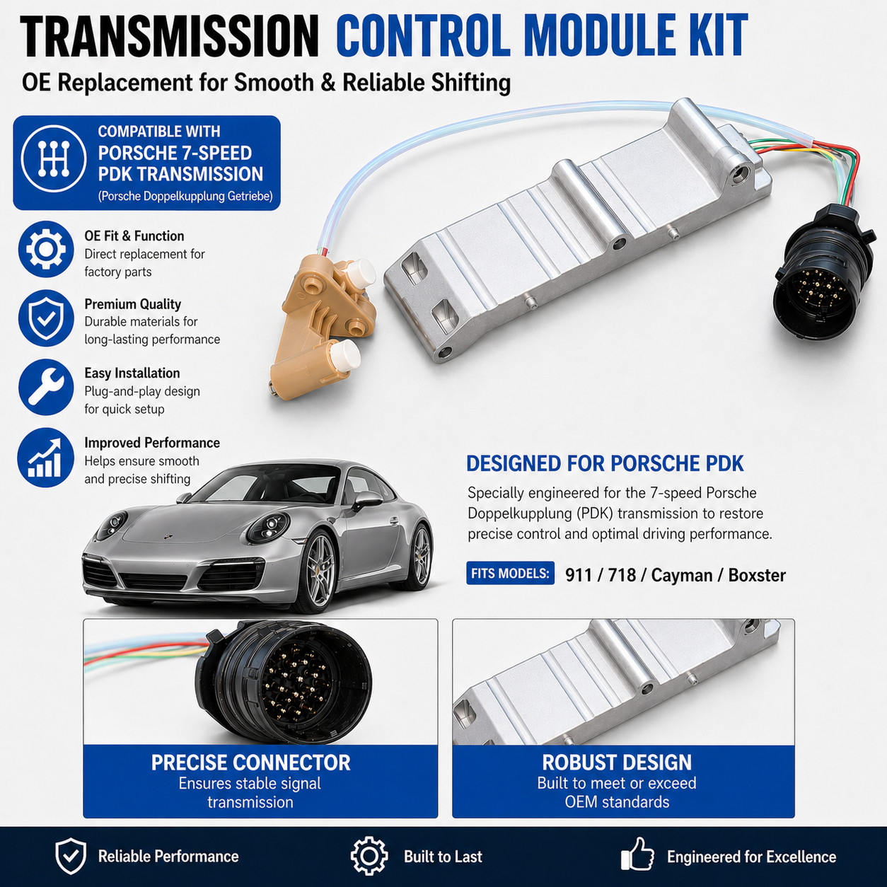 New 7 - PDK Transmission Gear Switch For Porsche 718 911 Boxster Cayman 981 982 New 7 - PDK Transmission Gear Switch For Porsche 718 911 Boxster Cayman 981 982