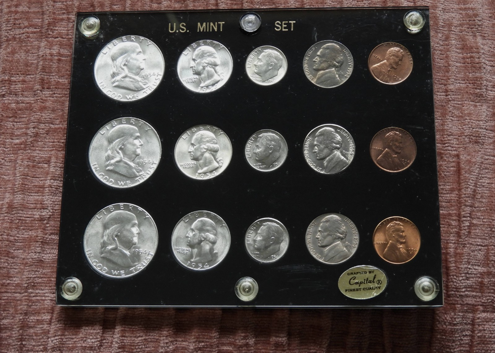 1954 PDS  SILVER MINT  SET UNCIRCULATED-CHOICE TO GEM
