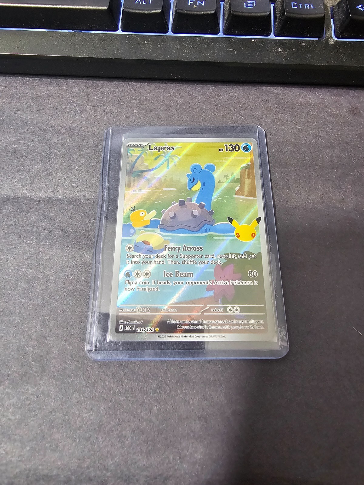 Lapras 131/128 Me: 30th Celebration Holo Lapras 131/128 Me: 30th Celebration Holo