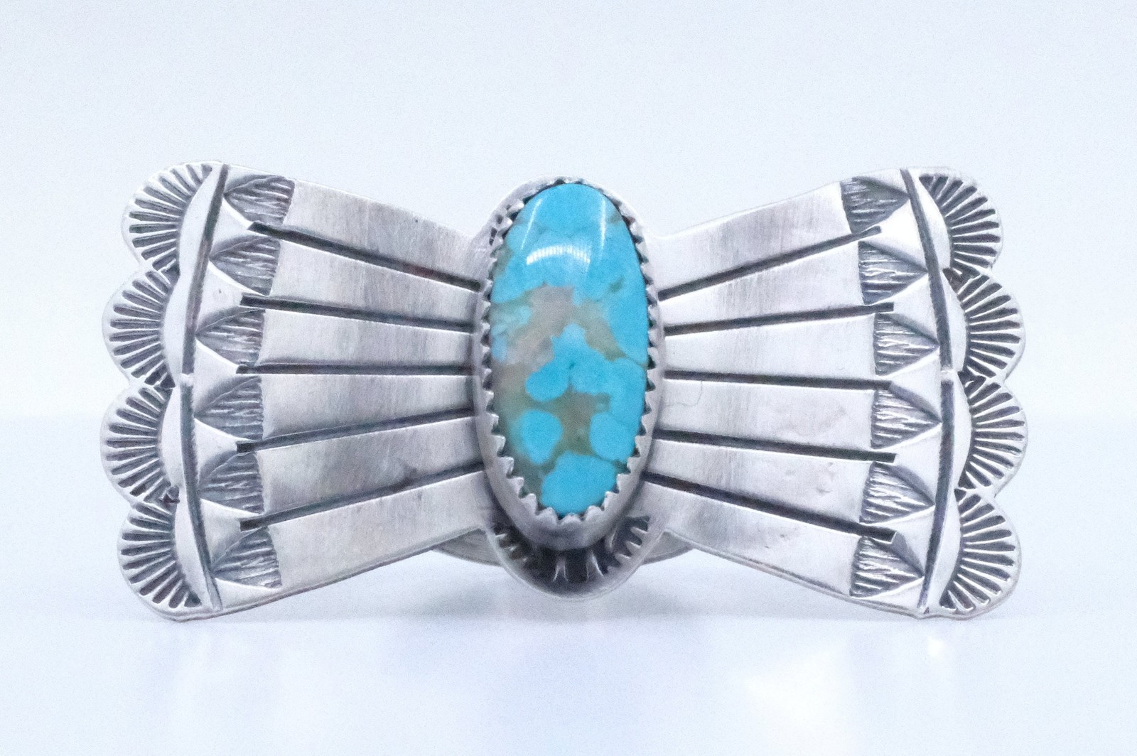 Sterling Silver Turquoise Rick Enriquez Navajo Ring