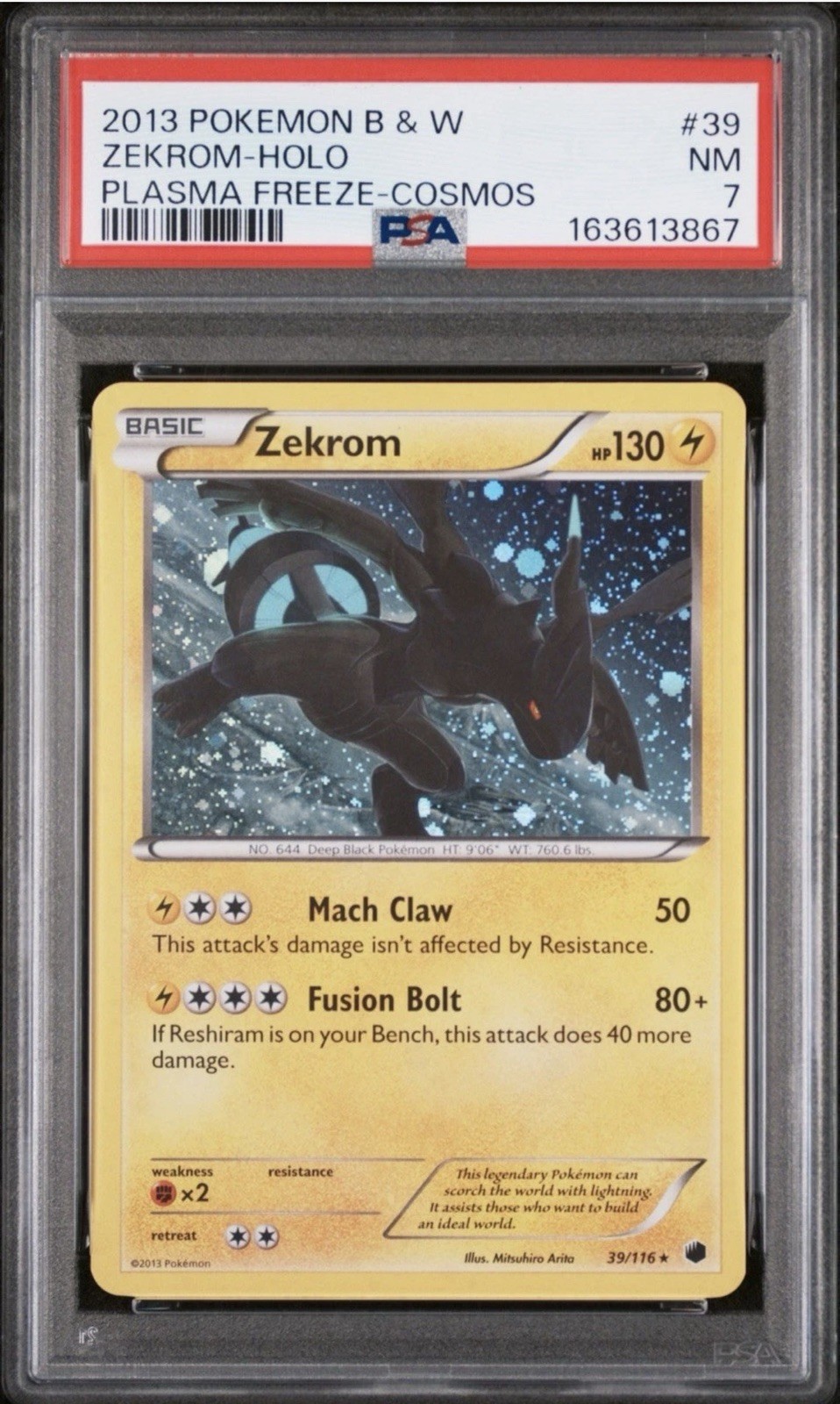 PSA 7 Zekrom 39/116 BW Plasma Freeze Promo Cosmos Holo ⚡️ NEW CERT ⚡️ POP 3 ⚡️ PSA 7 Zekrom 39/116 BW Plasma Freeze Promo Cosmos Holo ⚡️ NEW CERT ⚡️ POP 3 ⚡️