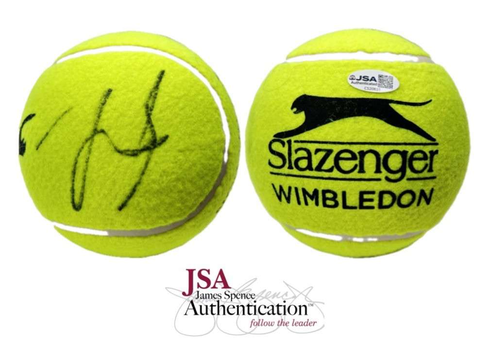 Alexandra Alex Eala Signed Wimbledon Jumbo Tennis Ball Autographed JSA COA Alexandra Alex Eala Signed Wimbledon Jumbo Tennis Ball Autographed JSA COA