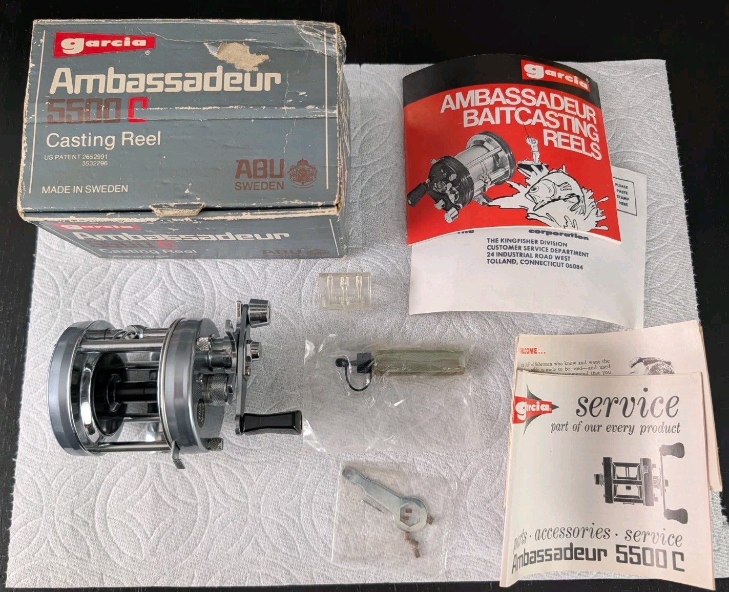 VINTAGE 1977 ABU GARCIA AMBASSADEUR 5500C FISHING REEL MINT IN BOX NOS SWEDEN VINTAGE 1977 ABU GARCIA AMBASSADEUR 5500C FISHING REEL MINT IN BOX NOS SWEDEN