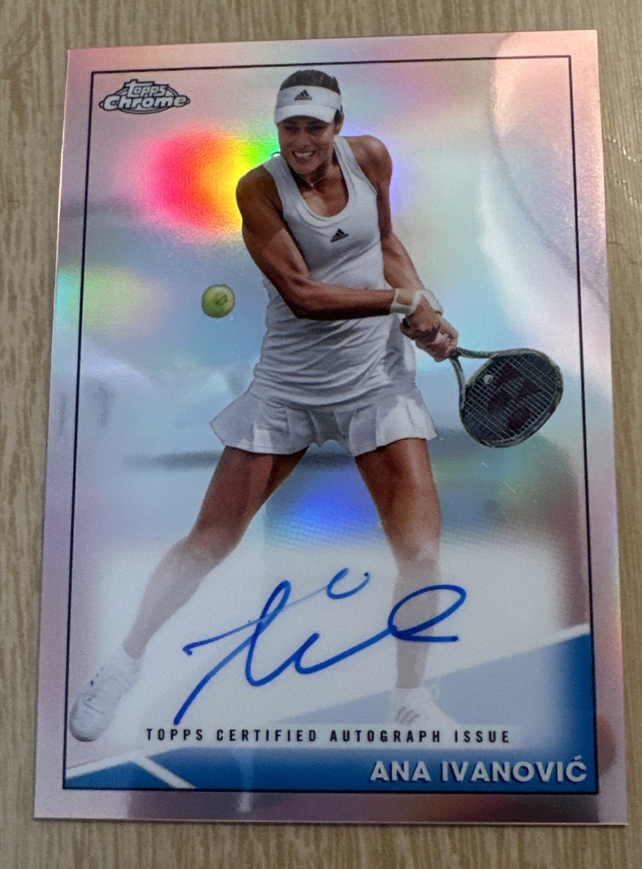 2021 Topps Chrome Autographs Ana Ivanovic Refractor #ca-aiv # 3/10