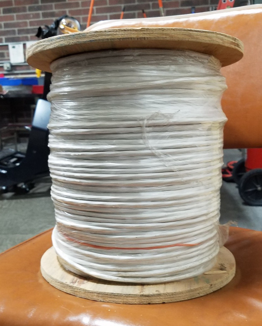 NEW 1000 FT 18/4, Tappan southwire Co 18/4 shld white wire CMP/CL3P