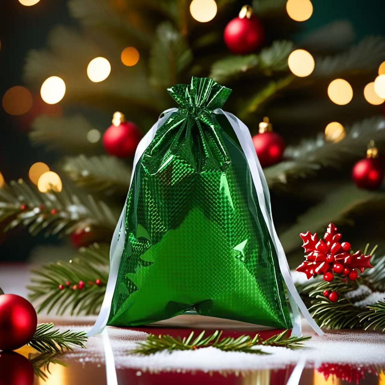 Christmas Drawstring Gift Bag Set, Assorted, 24-Pack, 17\ Christmas Drawstring Gift Bag Set, Assorted, 24-Pack, 17\