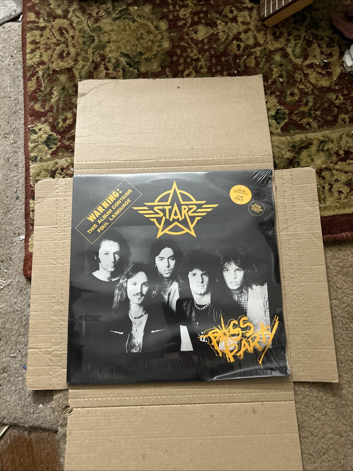STARZ P*ss Party HEAVY METAL AMERICA 1985 Yellow Vinyl Sealed LP