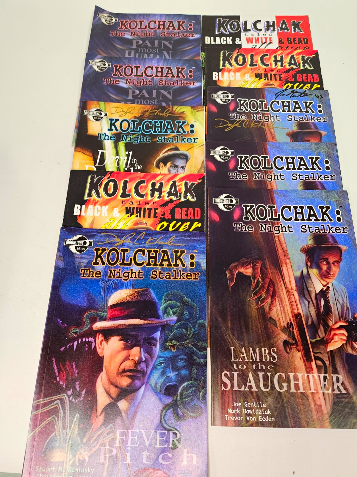 Moonstone Kolchak: The Night Stalker Comic Book Lot Signed Cover Variant A