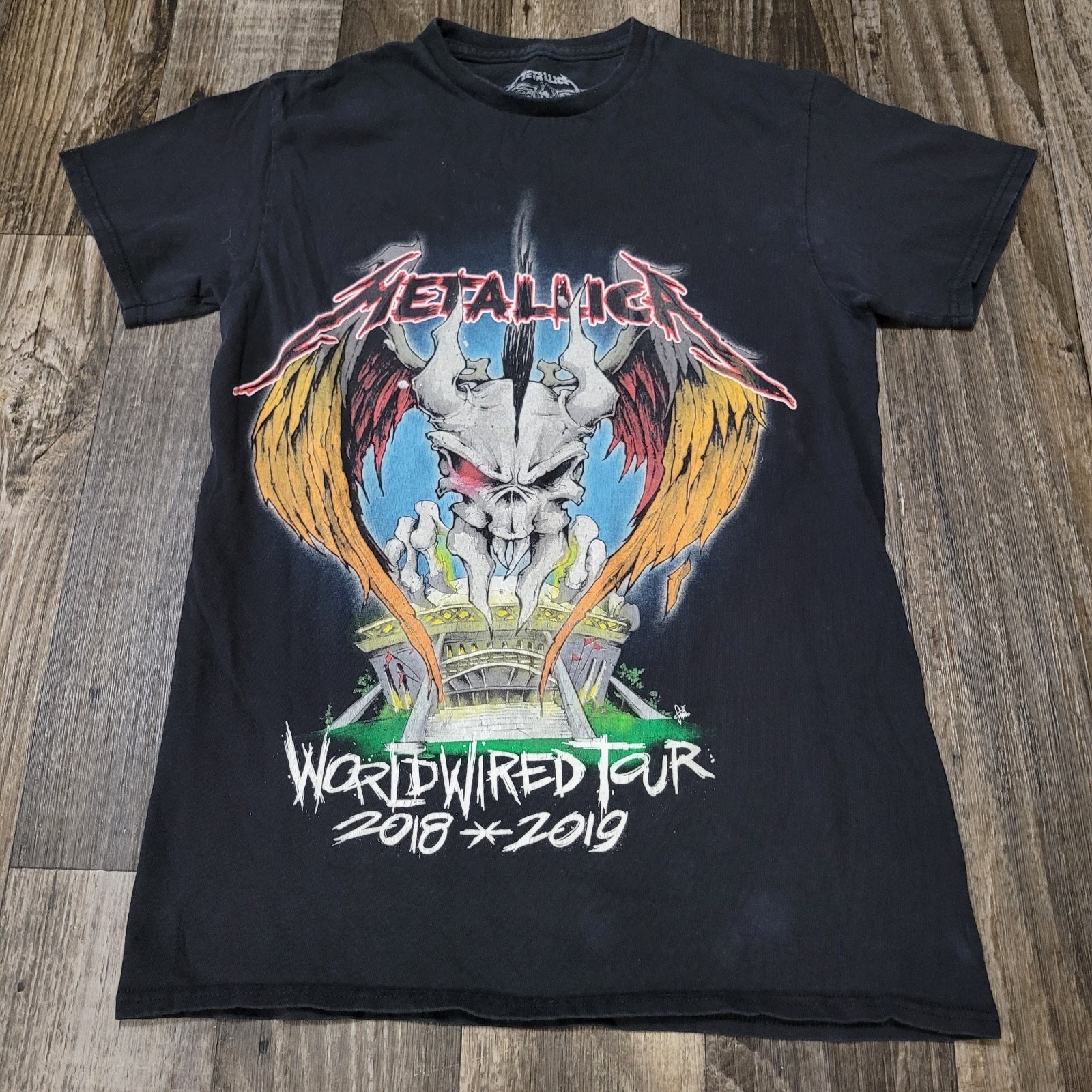 Metallica Shirt Mens S Black World Wired Tour 2018 2019 Concert Merch Skull Tee Metallica Shirt Mens S Black World Wired Tour 2018 2019 Concert Merch Skull Tee
