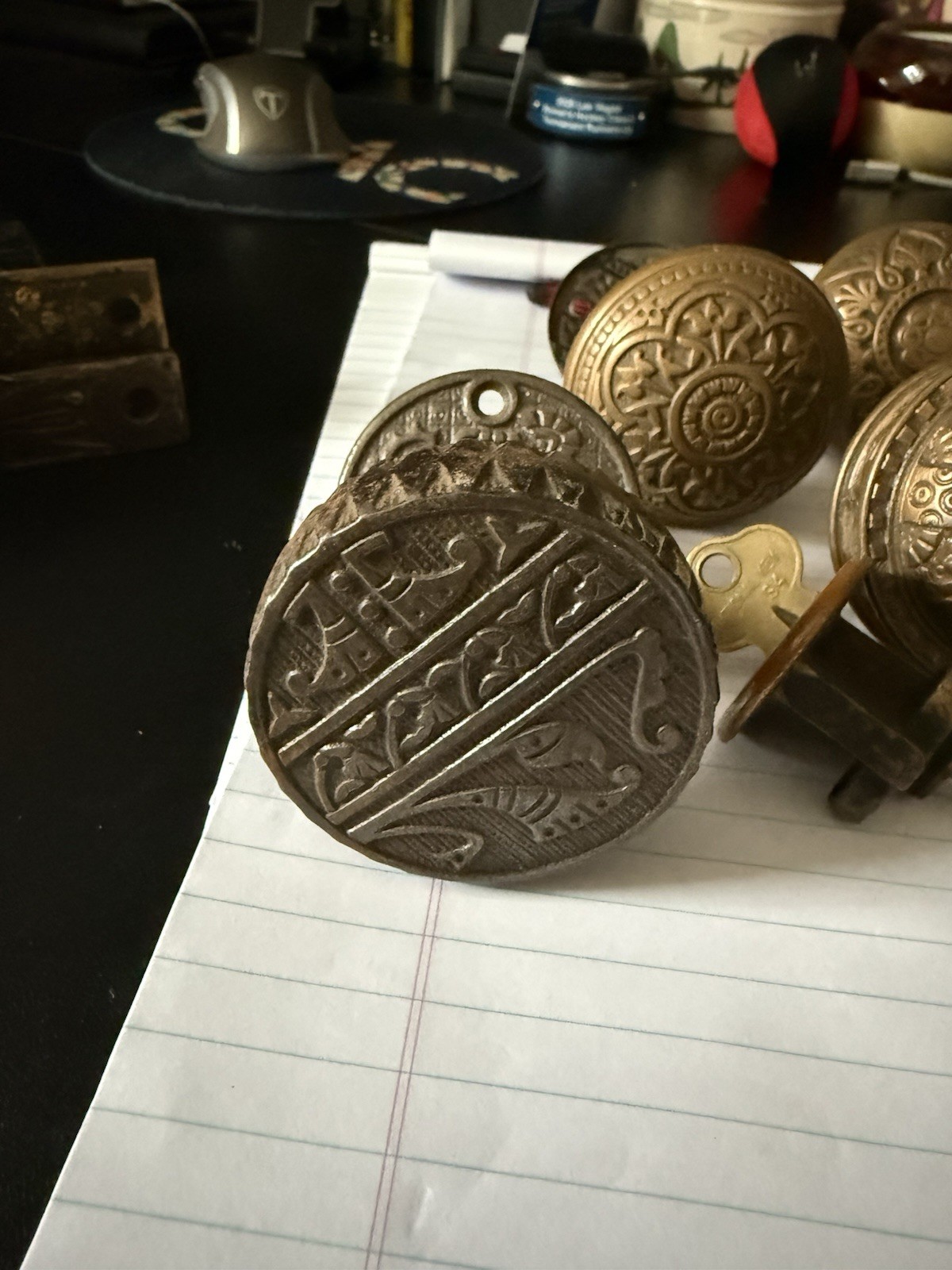 Antique Corbin Eastlake Door Hardware Lot 1895 Ceylon Canton Knobs Mortise Lock