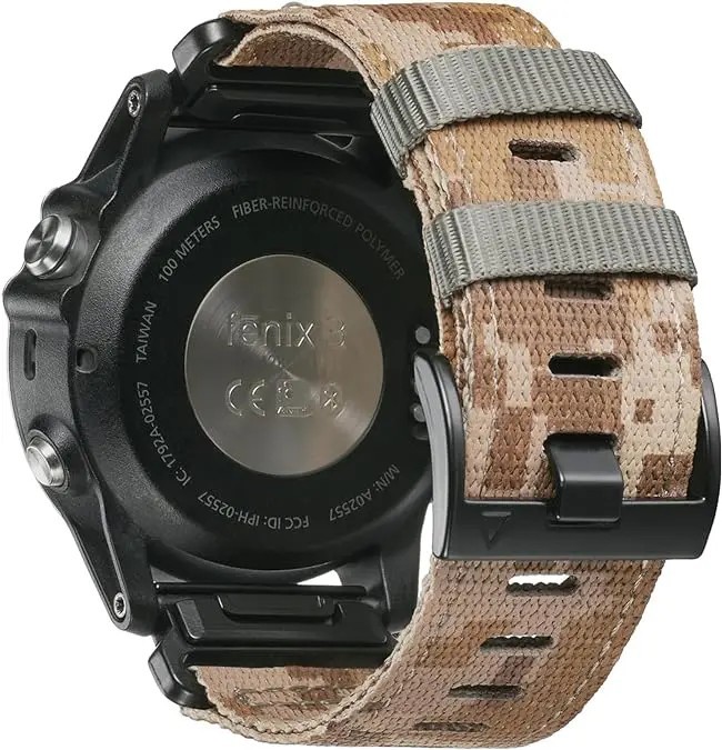 QuickFit 22mm 26mm Nylon Strap For Garmin Fenix 8 7X 6X Pro/Epix Pro Gen 2 51mm