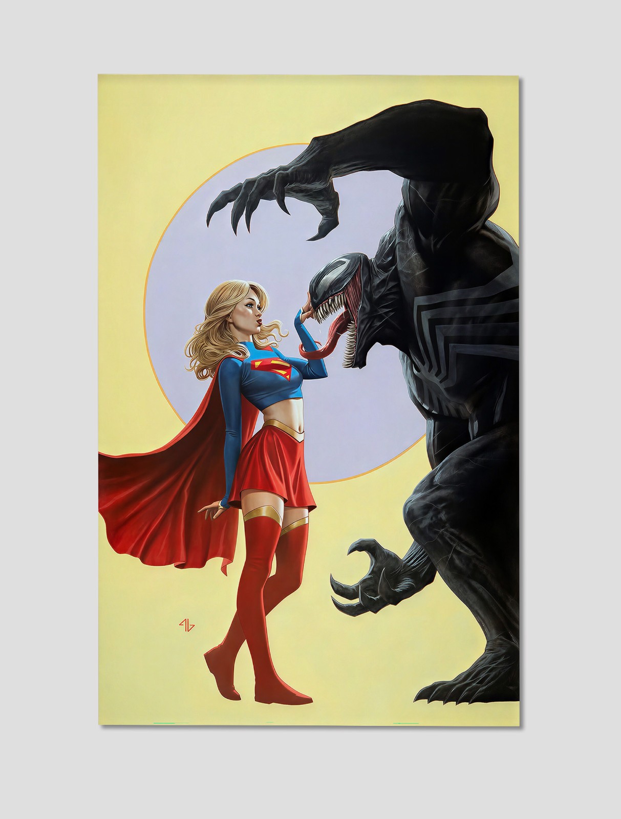 Supergirl Venom Faceoff Premium Giclee Print Poster 11x17 DC Comics Wall Art