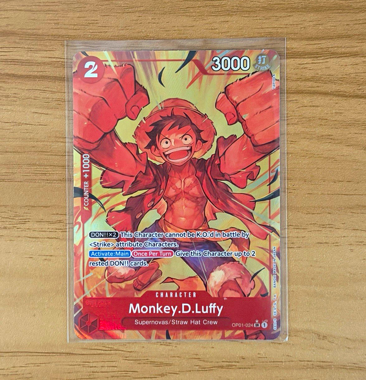 One Piece Monkey.D.Luffy OP01-024 Premium Booster -The Best- Foil
