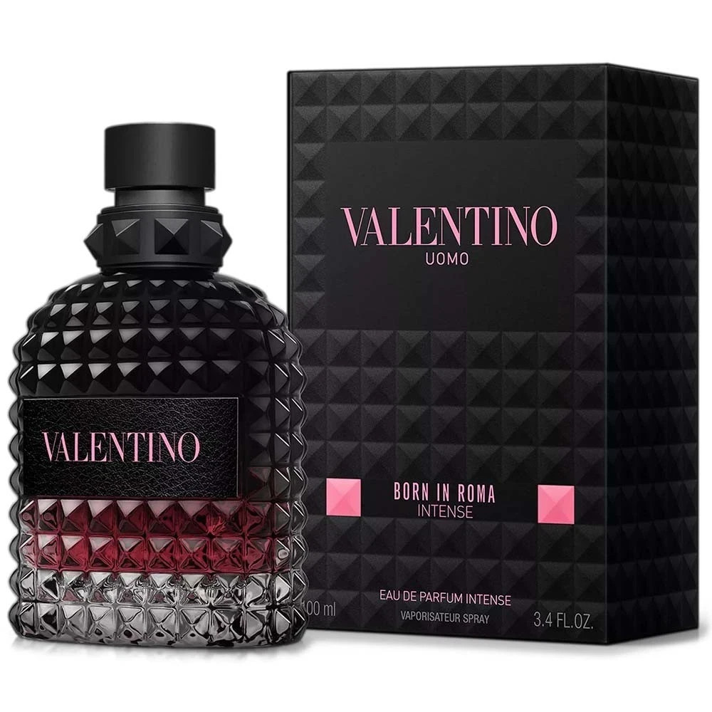 VALENTINO UOMO BORN IN ROMA INTENSE EAU DE PARFUM SPRAY 3.4 oz / 100 ml NEW