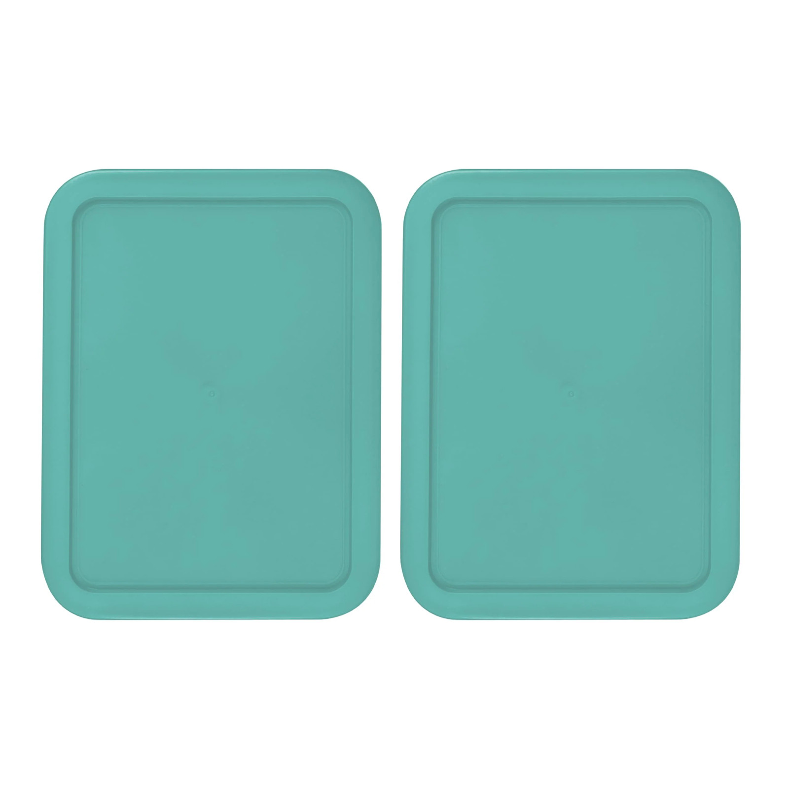 Replacement Lids fits Pyrex 3-Cup Rectangle Cover for 7210-PC Turquoise 2 Pack Replacement Lids fits Pyrex 3-Cup Rectangle Cover for 7210-PC Turquoise 2 Pack