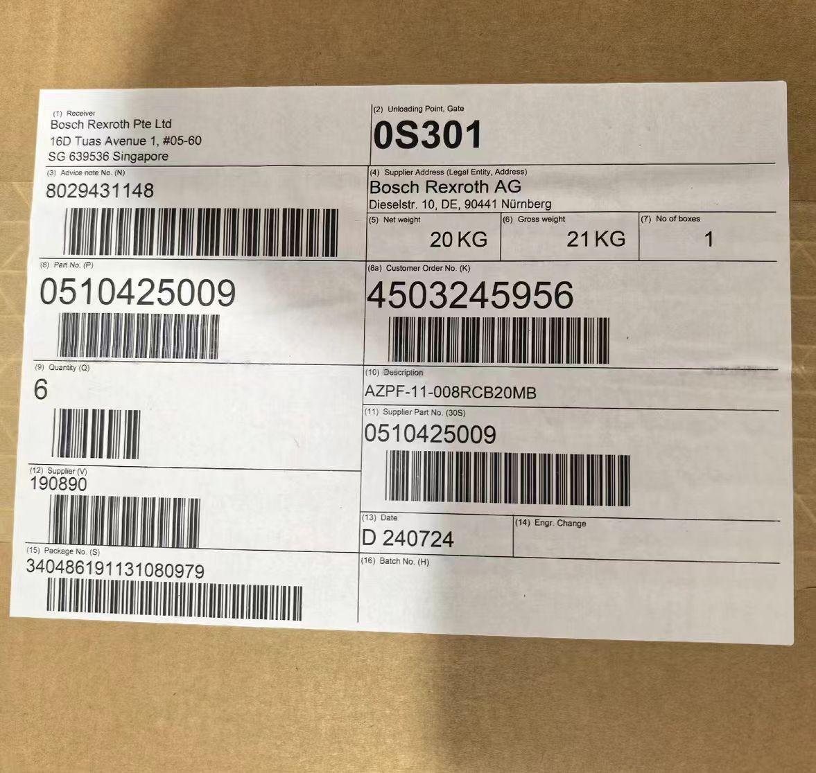 1pcs Rexroth gear pump 1515500013 - 0510425009 AH-4 76704