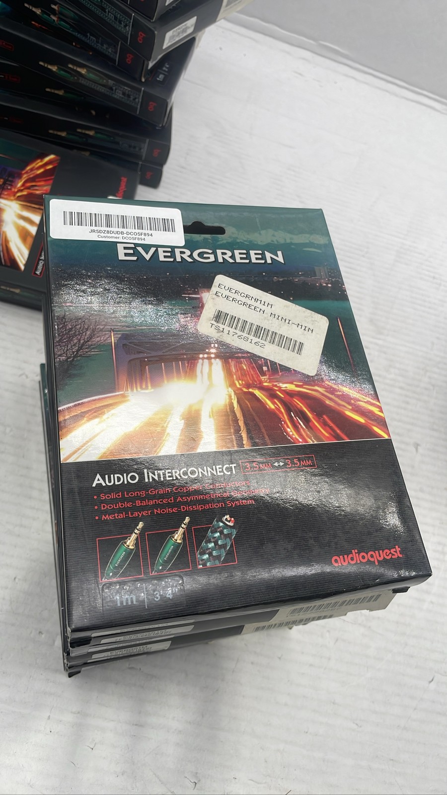 AudioQuest Evergreen 3.5mm Mini Audio Interconnect Cable 1m / 3\' 4\ AudioQuest Evergreen 3.5mm Mini Audio Interconnect Cable 1m / 3\' 4\