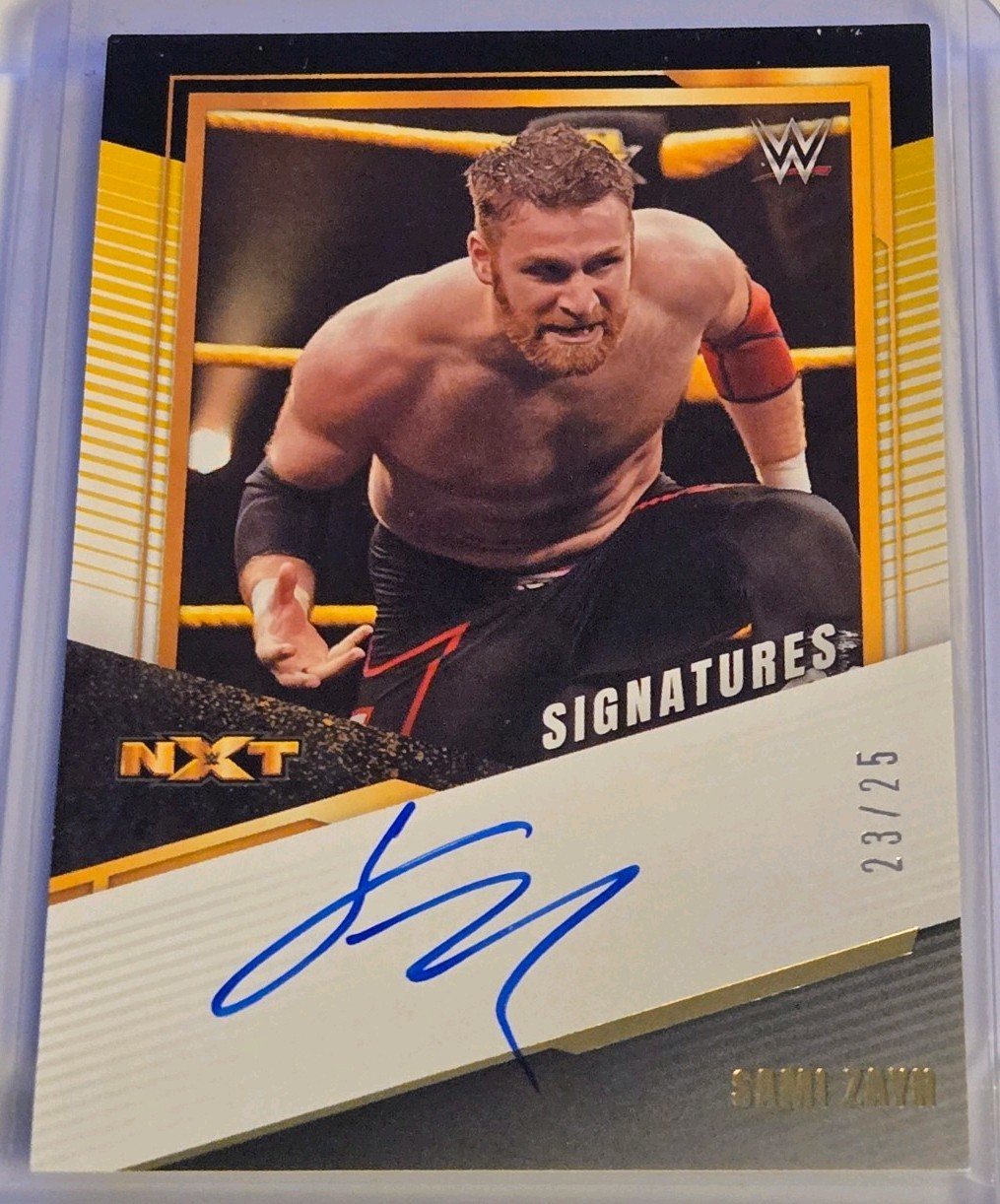 Sami Zayn 2022 Panini NXT 2.0 Black/Gold Autograph #AS-SZY #\'d 23/25