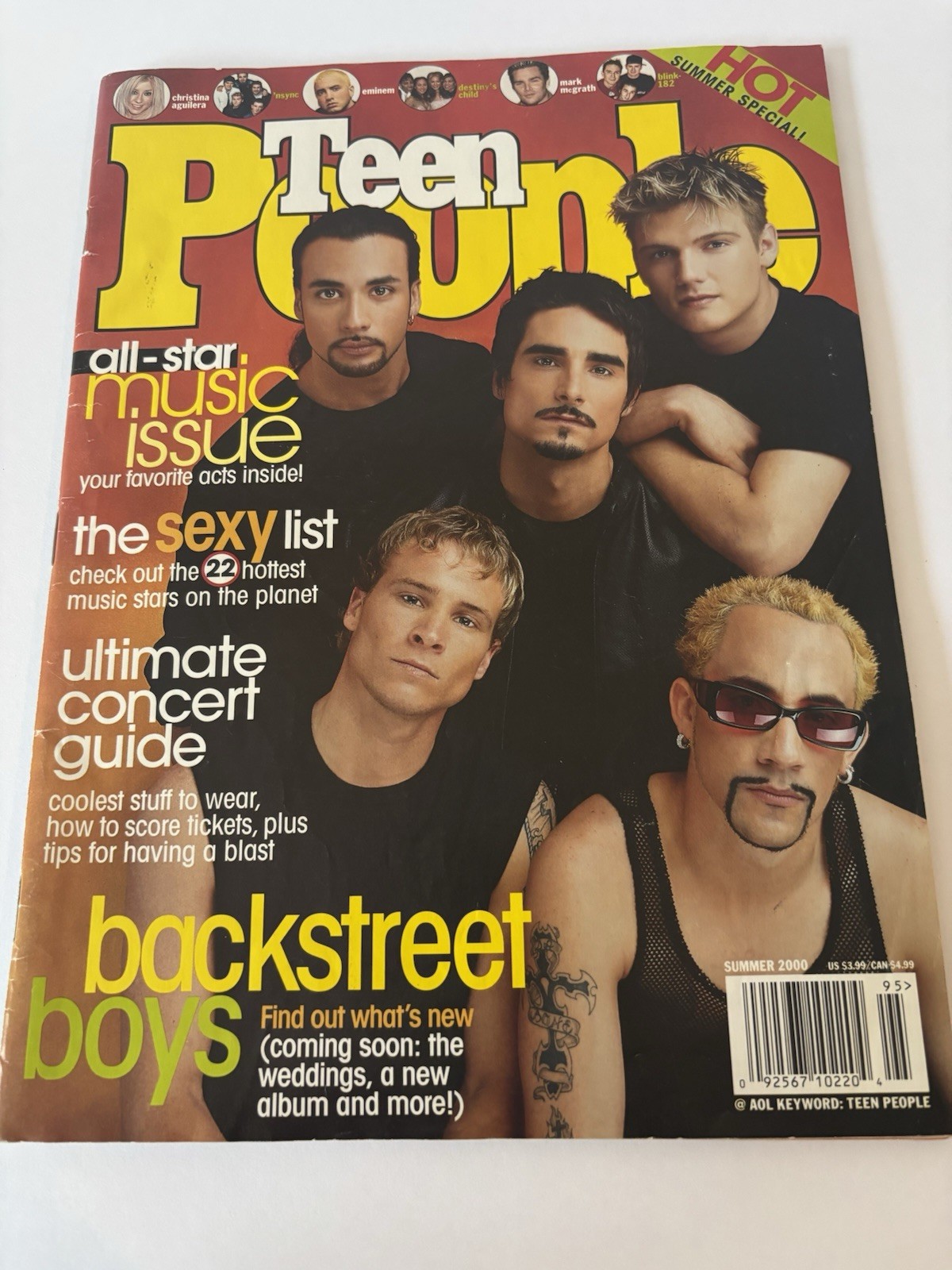 Vintage Teen People Summer 2000 Magazine Backstreet Boys & More Vintage Teen People Summer 2000 Magazine Backstreet Boys & More