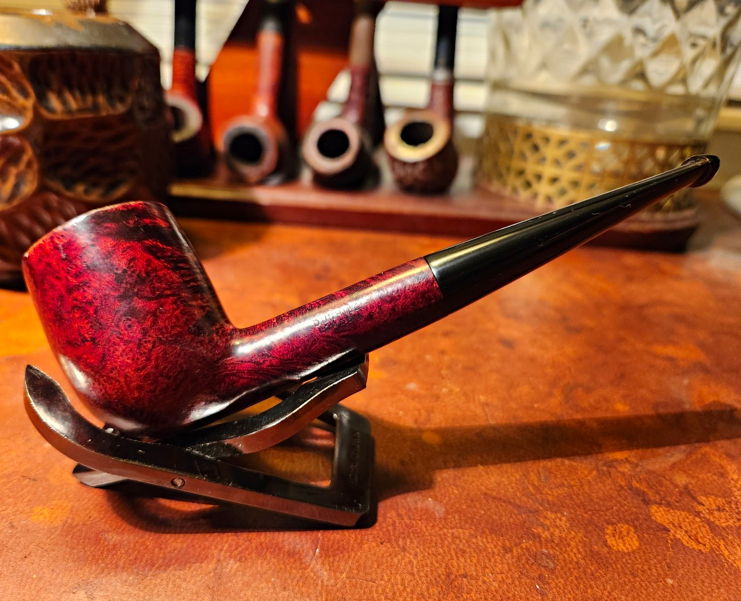 Antique Dunhill Bruyere 60 Patent 5861/12 White Spot Estate Pipe c.1920s England