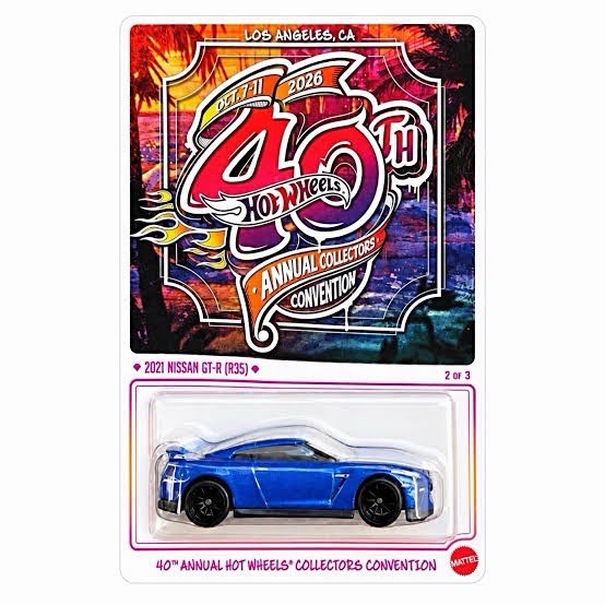 2026 Hot Wheels 40th LA Collectors Convention 2021 Nissan GT-R (R35) In Hand 2026 Hot Wheels 40th LA Collectors Convention 2021 Nissan GT-R (R35) In Hand