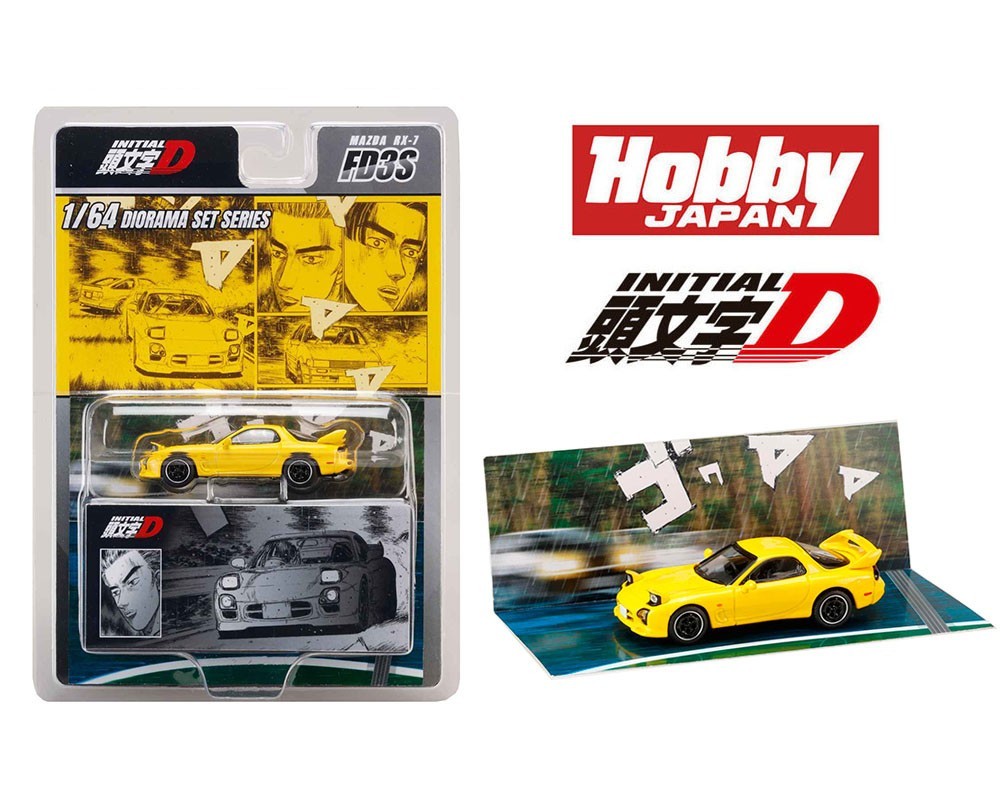 INITIAL D Hobby Japan 1/64 Mazda RX7 (FD3S) Keisuke