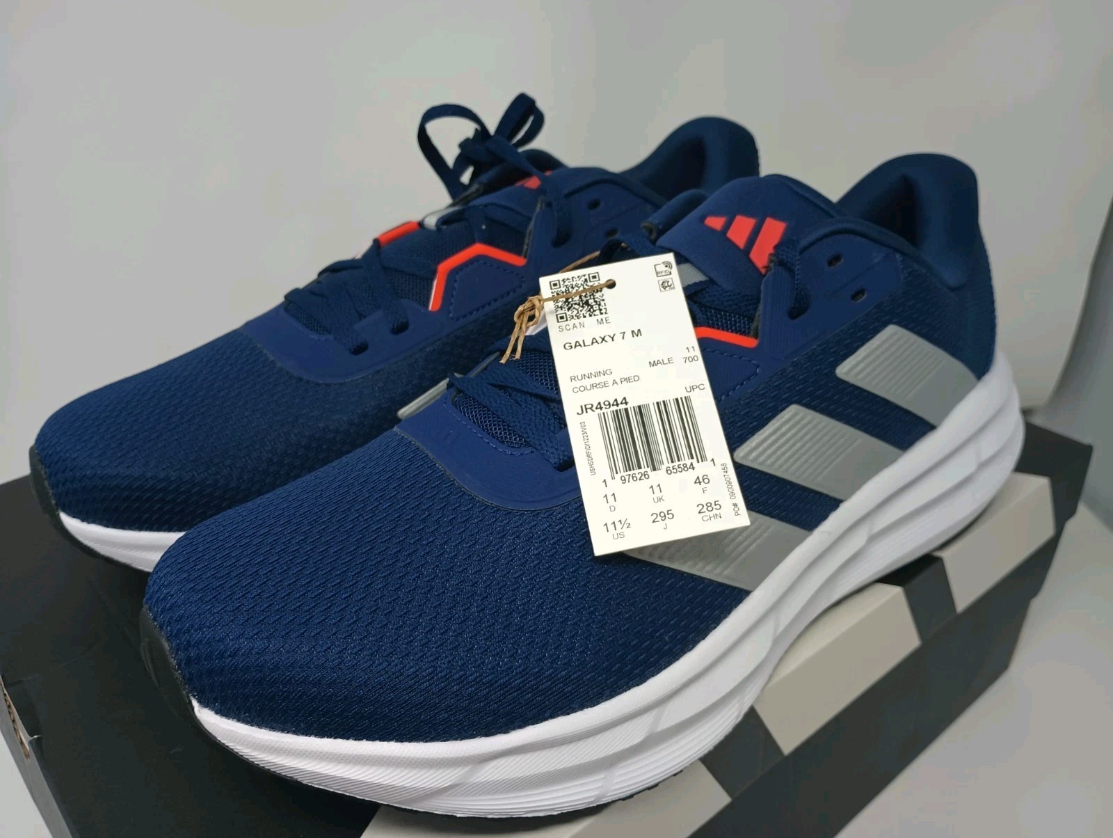 Adidas Galaxy 7 Blue/Silver/Red Running Sneakers Mens Size 11.5 NEW NIB Adidas Galaxy 7 Blue/Silver/Red Running Sneakers Mens Size 11.5 NEW NIB