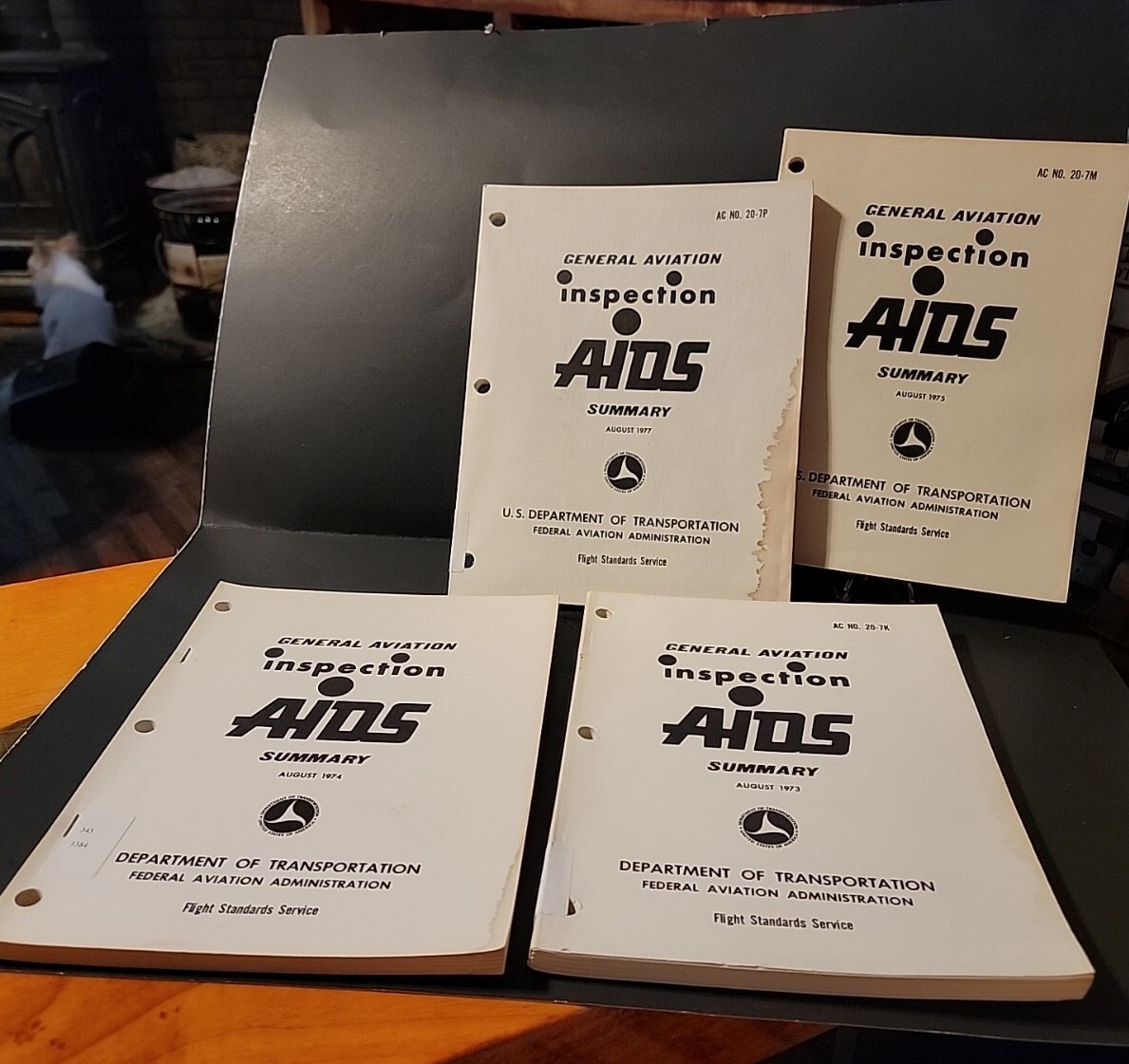FAA General Aviation  Inspection Aids Summary,  Lot 1973,74,75,77